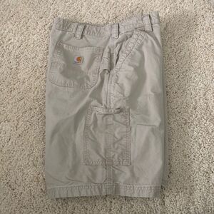 Carhartt Shorts Mens 40 Tan Canvas Duck Carpenter Workwear Outdoors 10" Inseam